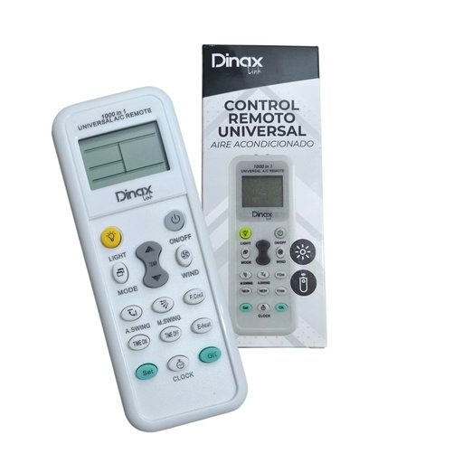 [112871] CONTROL REMOTO AIRE ACONDICIONADO UNIVERSAL DINAX (DX-CONTRAC)
