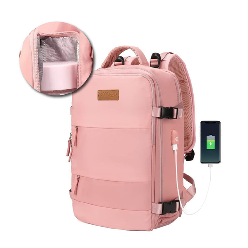 [112896] MOCHILA DE VIAJE WAGGS (MOCH3) • 45L ROSA