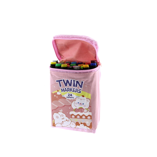 [113322] MARCADORES ACRILICO DOBLE PUNTA • KIT x 24 (LB01X24)