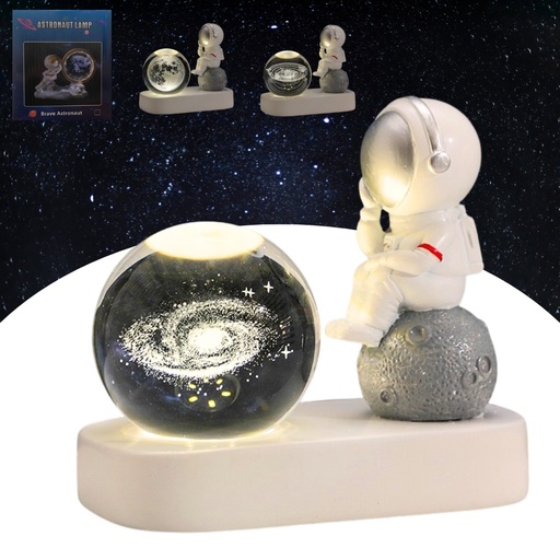 [113328] LAMPARA ASTRONAUTA C/ESFERA CRISTAL • (QC-10)
