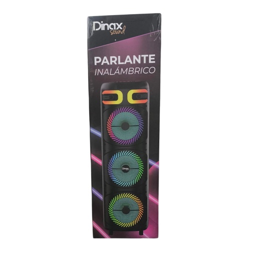 [113339] PARLANTE PORTATIL BLUETOOTH DINAX 8" x3 (DXPARFS888)