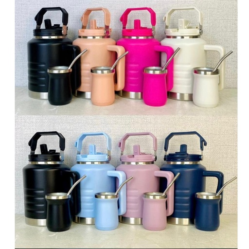 [113422] TERMO ACERO INOX PARA TERERE + MATE • 1.5L (ZLZ1500-3)