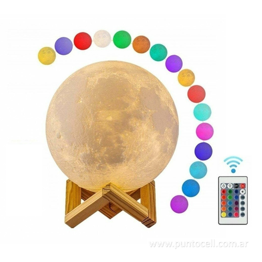 [113437] LAMPARA LUNA 12CM NETMAK  • RECARGABLE (NM-MOON)