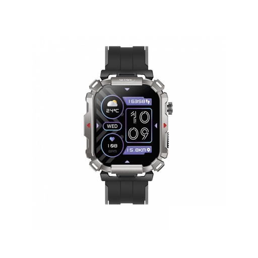 [113466] SMARTWATCH NETMAK EVOLUTION •  2.01" (Cuadrado) MALLA SILICONA Color NEGRO