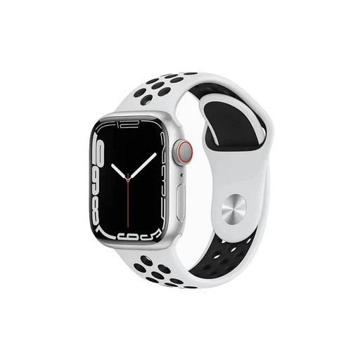 [113467] SMARTWATCH NETMAK PLUS+ •  1.83" (Cuadrado) MALLA SILICONA Color PLATEADO