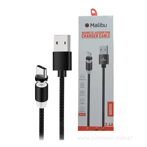 [14383] CABLE USB MALIBU MAGNETICO MG66 TIPO C