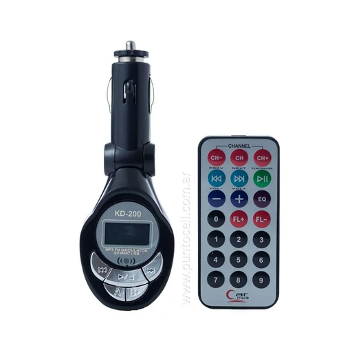 [8807] TRANSMISOR FM P/ AUTO 4 EN 1 KD-200