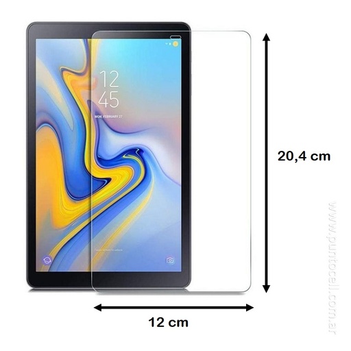 [7604] VIDRIO TEMPLADO TABLET 8" 12 x 20cm (Sams A7 Lite)