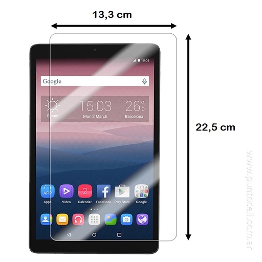 [7603] VIDRIO TEMPLADO TABLET 9" 22.5X13.5CM
